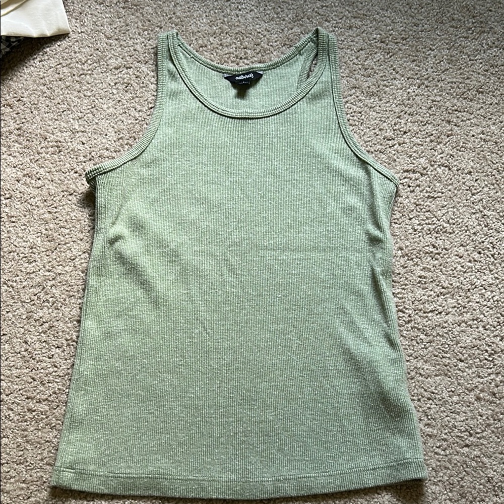 Allbirds The Ribbed Tank in Green size Women’s Small S